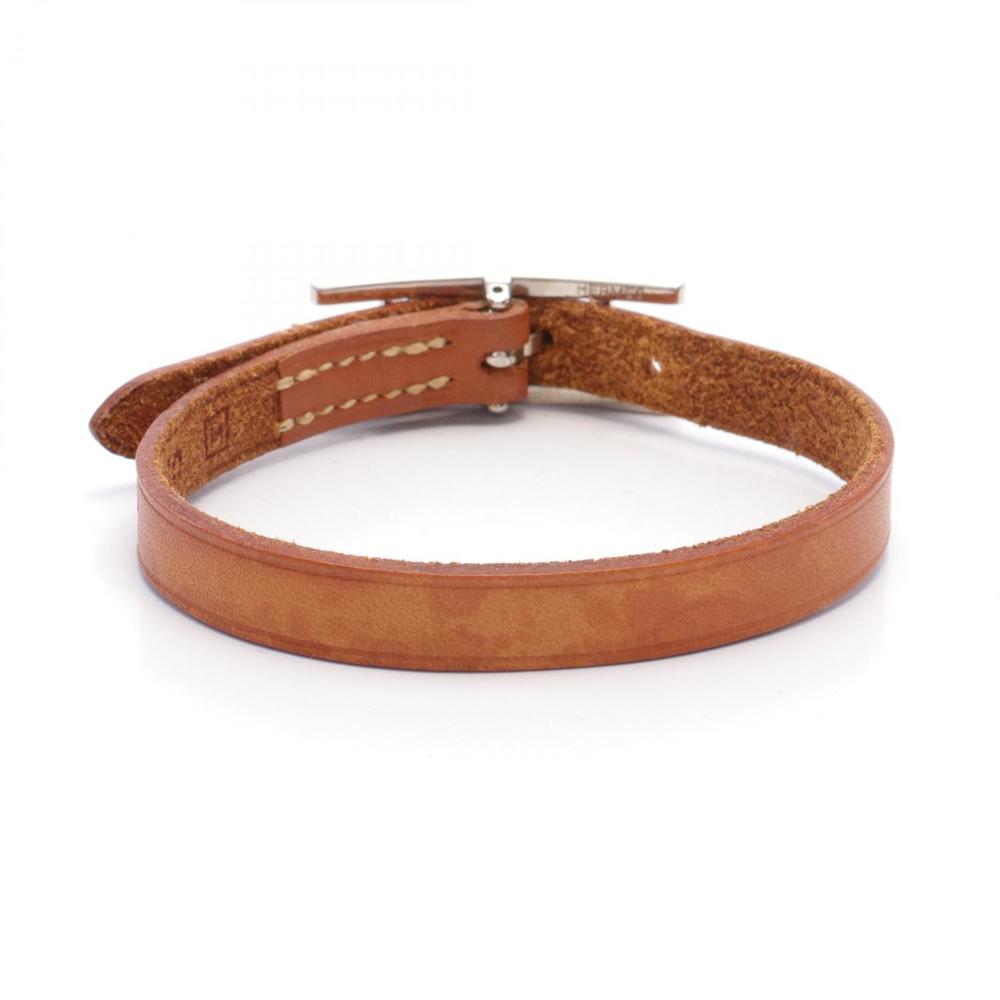Hermes Hermes Leather Stainless Steel Bracelet Leather Bracelet - Picture 2 of 5